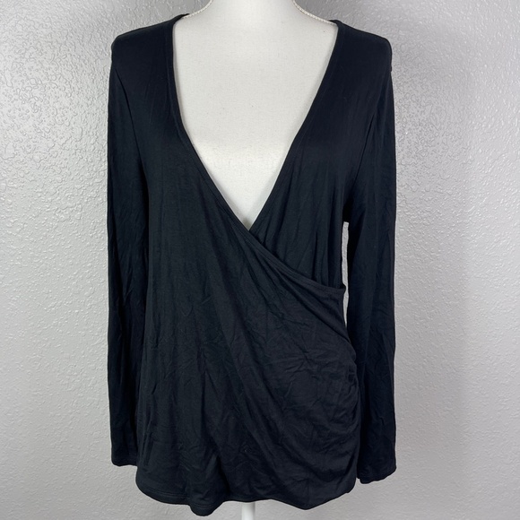 Merona‎ Black Long sleeve shirt large - Picture 2 of 9